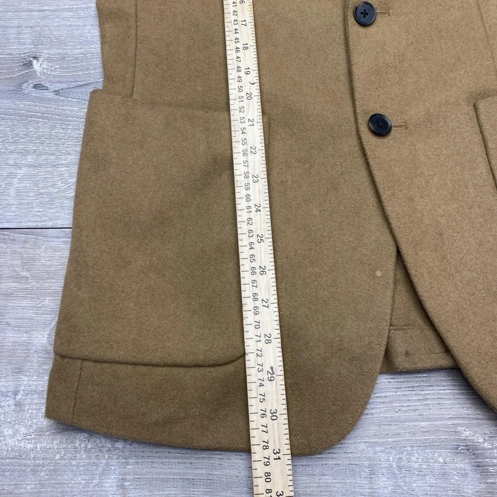 Banana Republic Blazer Mens 38R Beige Wool Blend Tailored Fit Sport‎ Coat Jacket